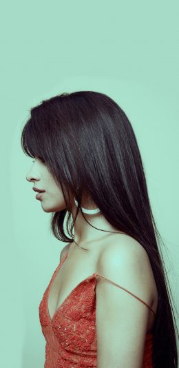 [2436x1125]Camila Cabello 卡米拉·卡贝洛 流行歌手 侧脸 欧美 五美组合 苹果手机美女壁纸图片
