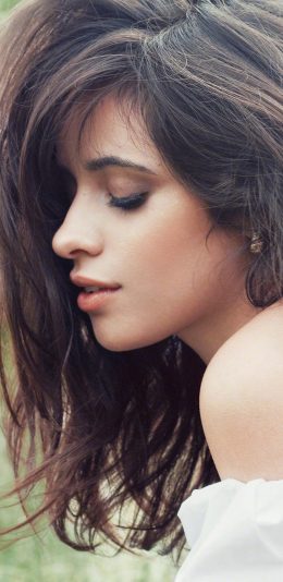 [2436x1125]Camila Cabello 欧美 歌手 明星 侧颜 苹果手机美女壁纸图片