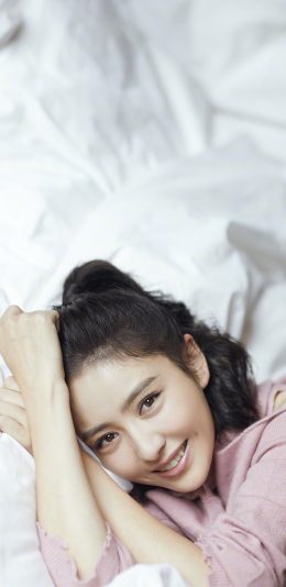 [2436x1125]佟丽娅 演员 艺人 甜美 苹果手机美女壁纸图片