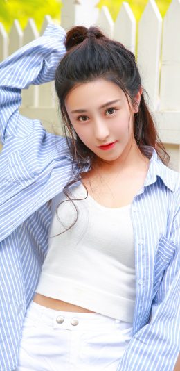 [2436x1125]内地明星 演员 朱圣祎 苹果手机美女壁纸图片