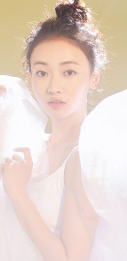 [2436x1125]吴谨言 演员 明星 艺人 梦幻写真 苹果手机美女壁纸图片