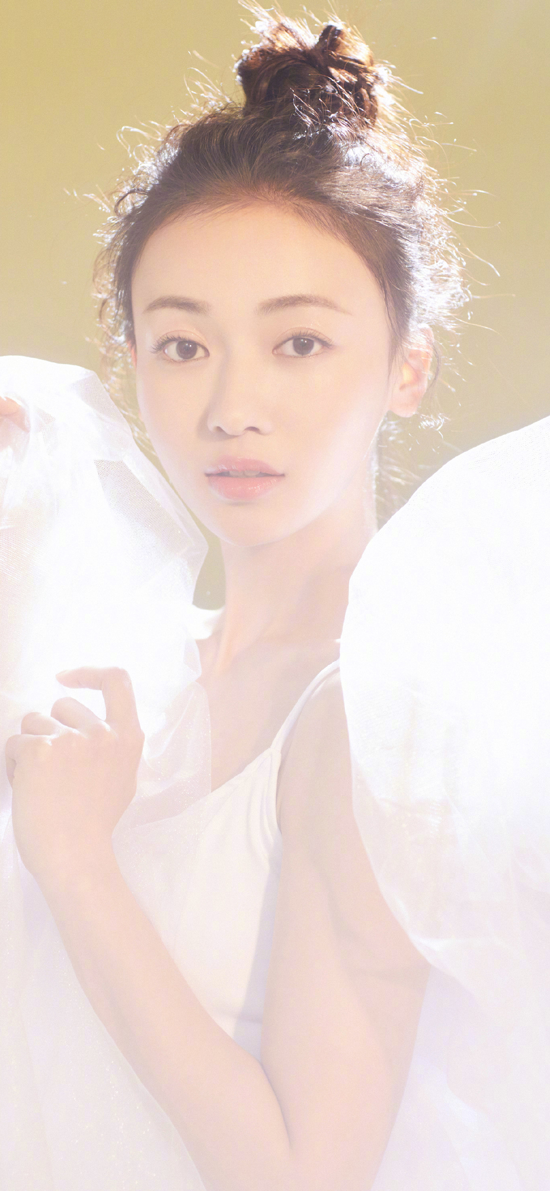 [2436×1125]吴谨言 演员 明星 艺人 梦幻写真 苹果手机美女壁纸图片