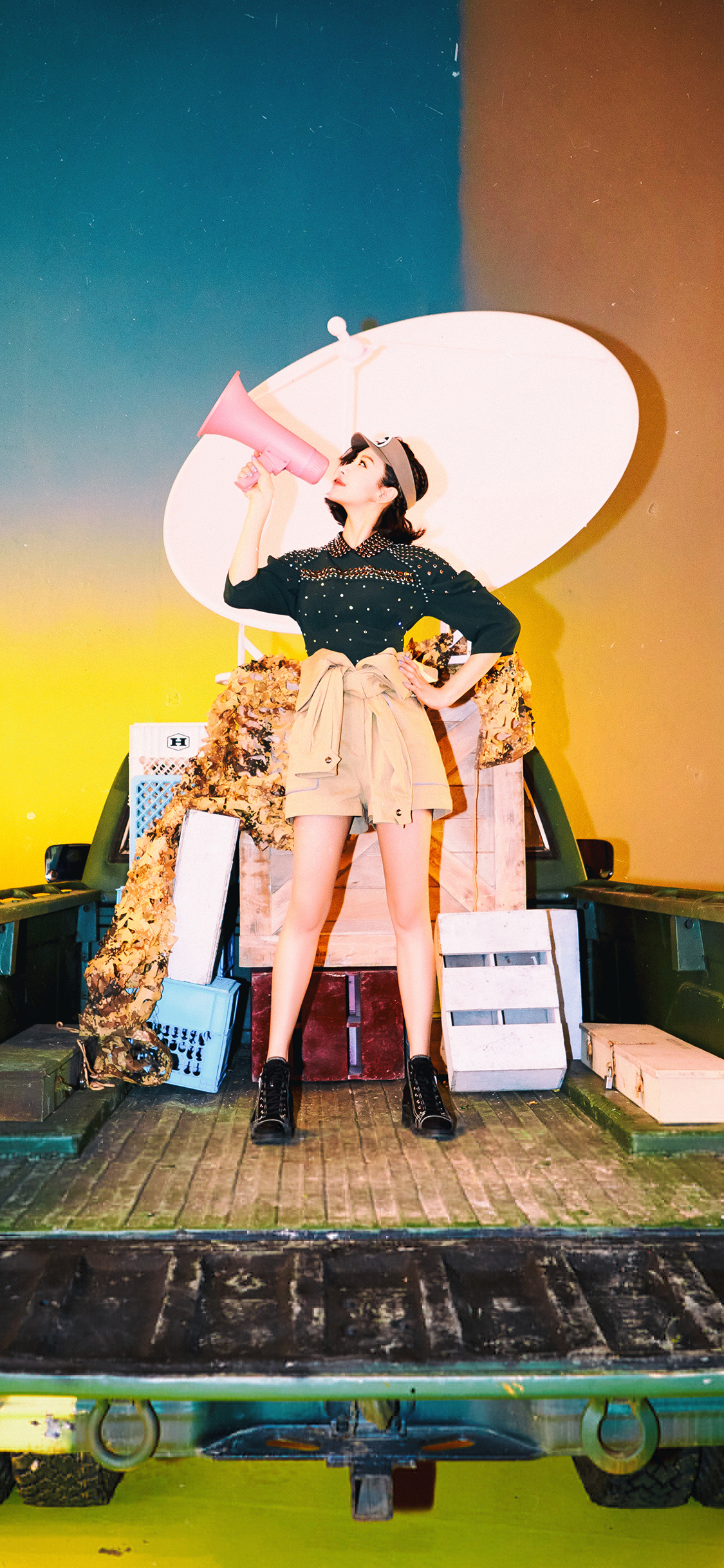 [2436×1125]宋茜 歌手 演员 明星 艺人 苹果手机美女壁纸图片