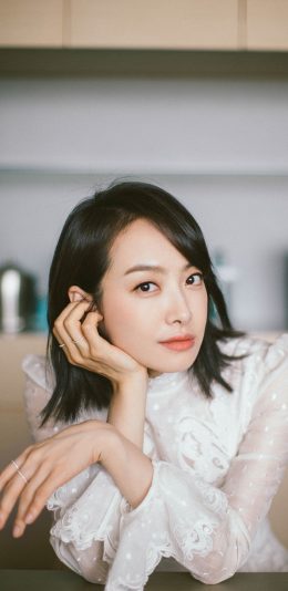 [2436x1125]宋茜 演员 歌手 明星 苹果手机美女壁纸图片