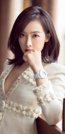 [2436x1125]宋茜 演员 艺人 干练 苹果手机美女壁纸图片