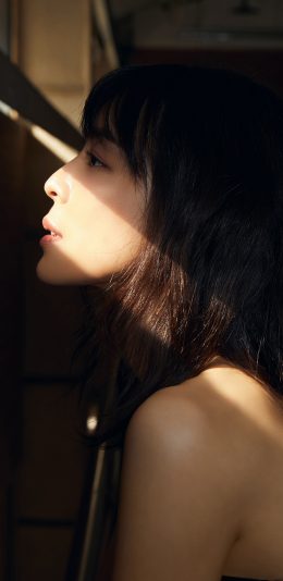 [2436x1125]张静初 演员 明星 艺人 侧颜 苹果手机美女壁纸图片