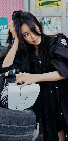[2436x1125]朱珠 演员 明星 艺人 写真 苹果手机美女壁纸图片