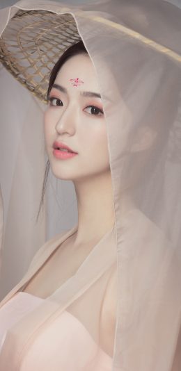 [2436x1125]模特 女孩 古风写真 柔美 苹果手机美女壁纸图片