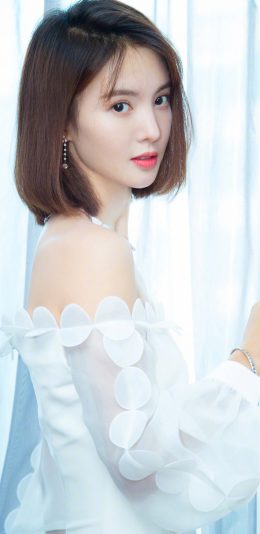 [2436x1125]演员 金晨 艺人 短发 苹果手机美女壁纸图片