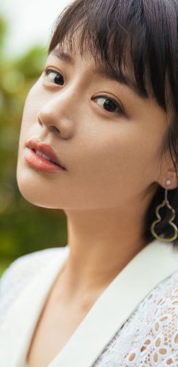 [2436x1125]耳饰 马思纯 艺人 演员 苹果手机美女壁纸图片