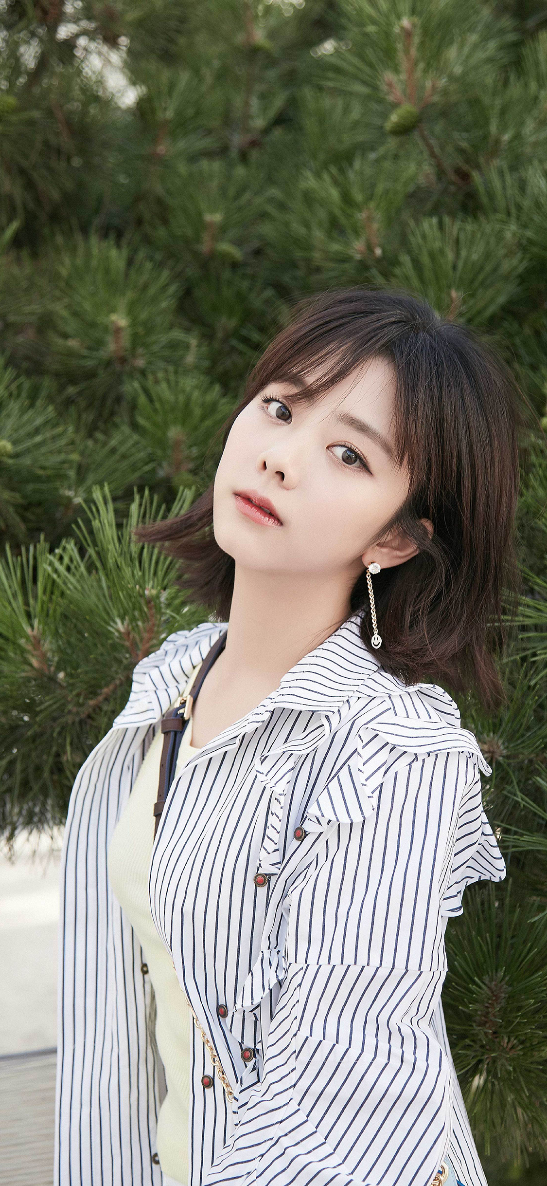 [2436×1125]谭松韵 演员 艺人 明星 苹果手机美女壁纸图片