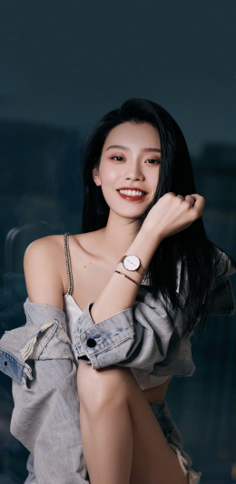 [2436x1125]超模 维密 奚梦瑶 写真 苹果手机美女壁纸图片
