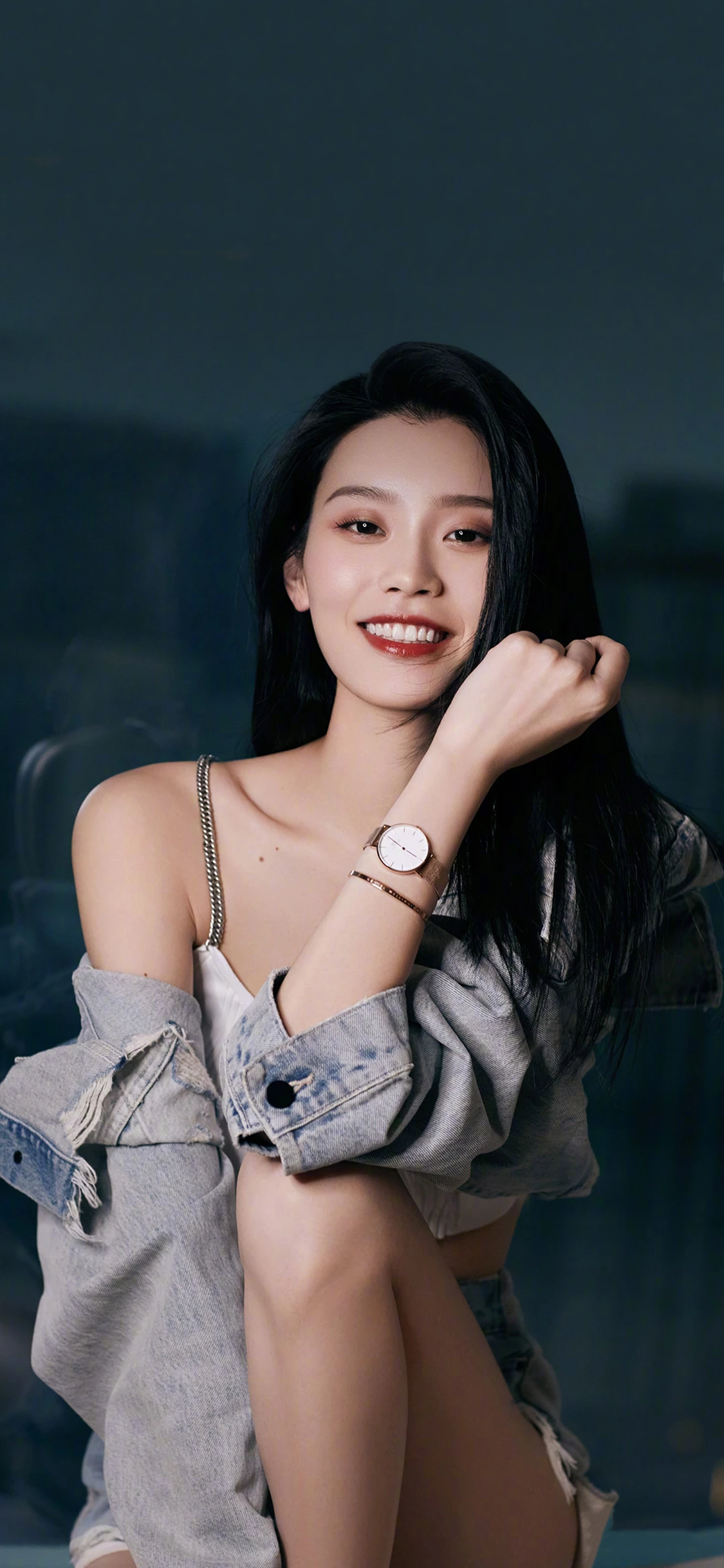 [2436×1125]超模 维密 奚梦瑶 写真 苹果手机美女壁纸图片