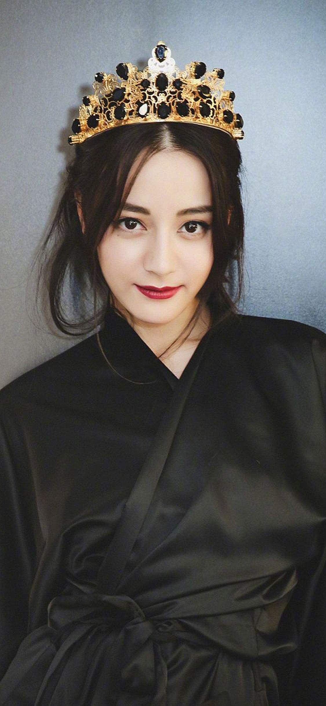 [2436×1125]迪丽热巴 皇冠 演员 艺人 苹果手机美女壁纸图片