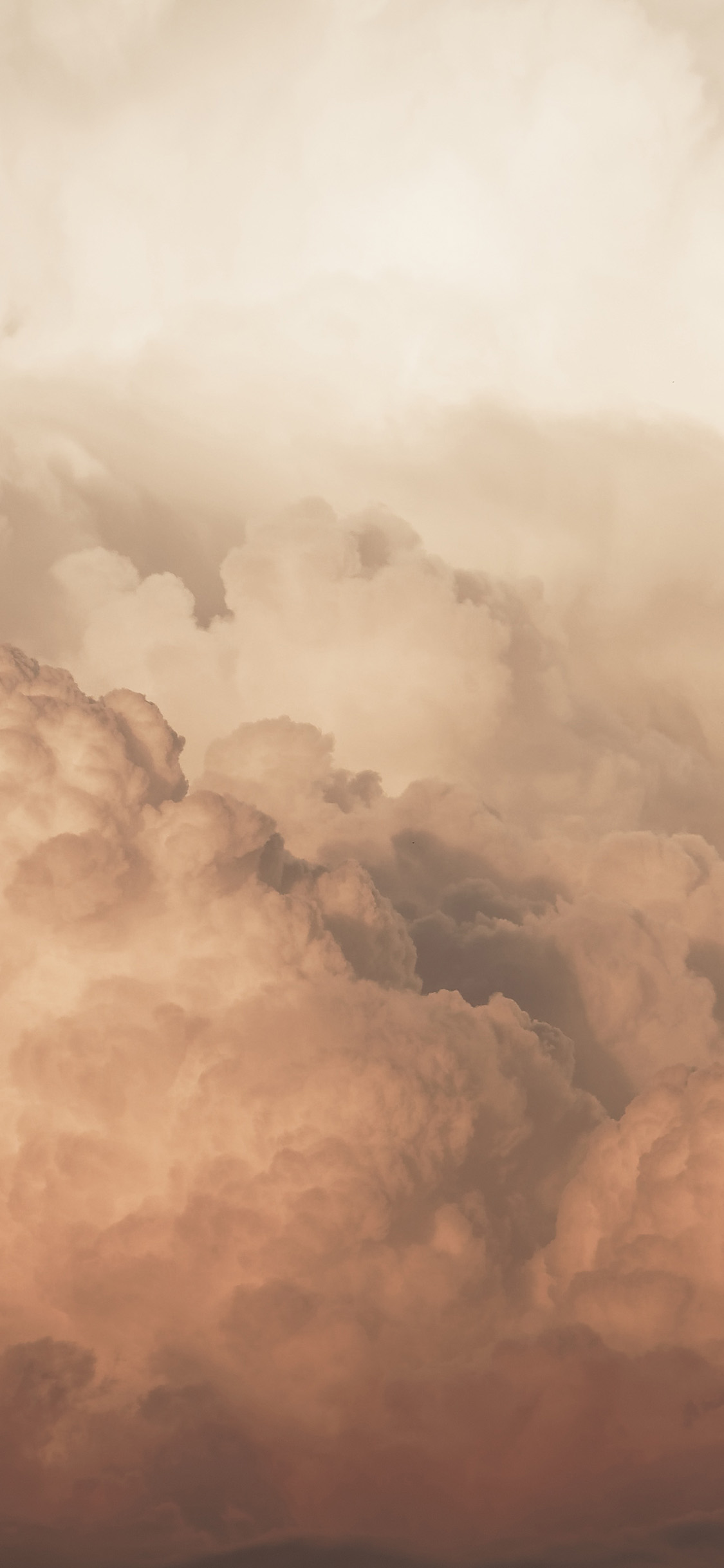 [2436×1125]云 天空 密集 渐变 苹果手机壁纸图片