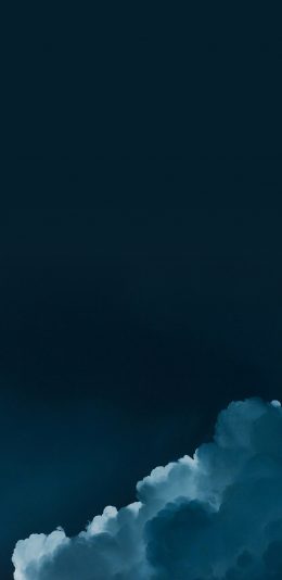 [2436x1125]云 蓝色 渐变 唯美 苹果手机壁纸图片