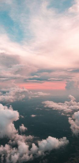 [2436x1125]云层 天空 高处 云彩 苹果手机壁纸图片