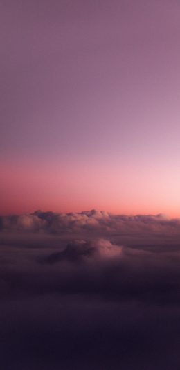 [2436x1125]云彩 云层 彩霞 昏暗 苹果手机壁纸图片