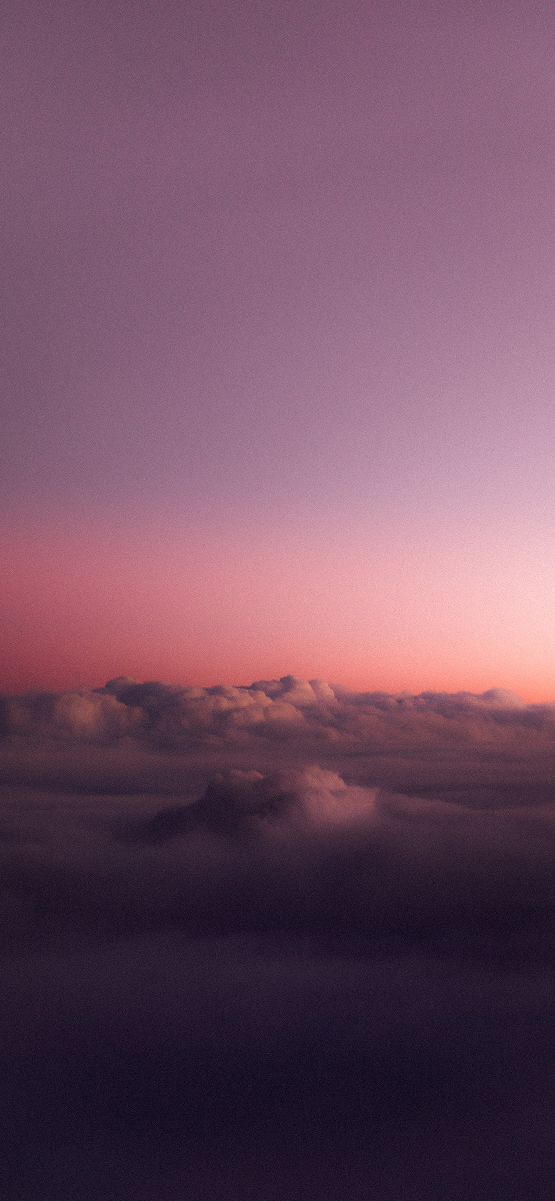 [2436×1125]云彩 云层 彩霞 昏暗 苹果手机壁纸图片