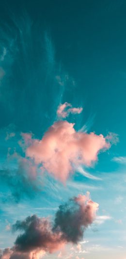 [2436x1125]云彩 云朵 彩霞 天空 苹果手机壁纸图片