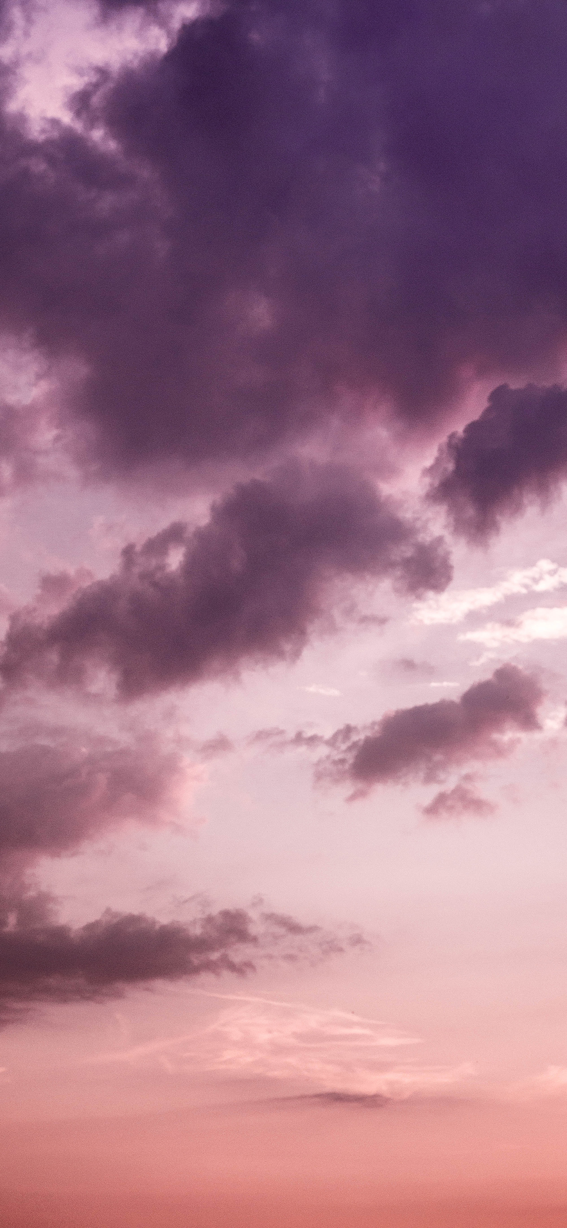 [2436×1125]云彩 云海 天空 渐变 苹果手机壁纸图片
