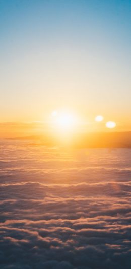 [2436x1125]云彩 云海 阳光 天空 苹果手机壁纸图片