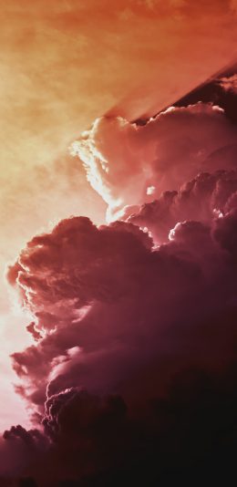 [2436x1125]云彩 夕阳 阳光 彩霞 苹果手机壁纸图片