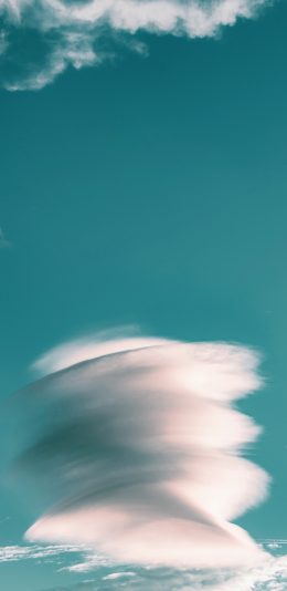 [2436x1125]云彩 气旋 天空 蔚蓝 苹果手机壁纸图片
