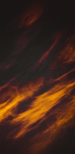 [2436x1125]云彩 火烧云 云层 苹果手机壁纸图片