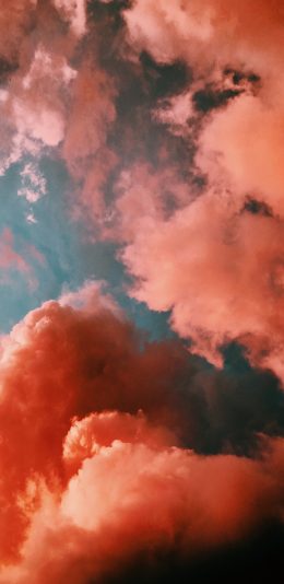 [2436x1125]云彩 火烧云 天空 唯美 苹果手机壁纸图片