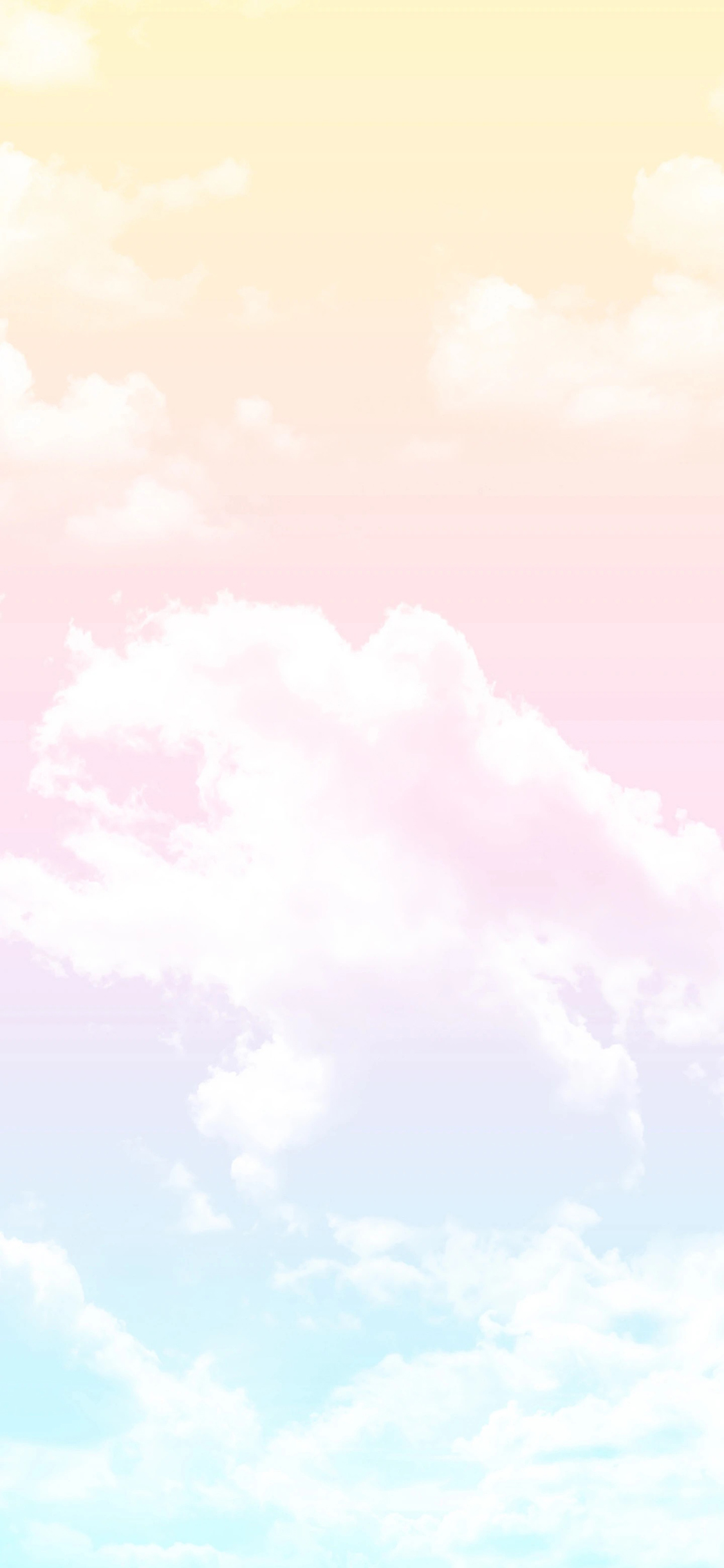 [2436×1125]云彩 色彩 渐变 云朵 苹果手机壁纸图片