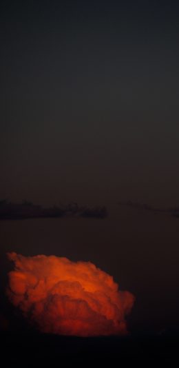 [2436x1125]云朵 云彩 黄昏 昏暗 苹果手机壁纸图片