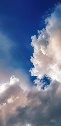 [2436x1125]云朵 天空 蔚蓝 云 苹果手机壁纸图片
