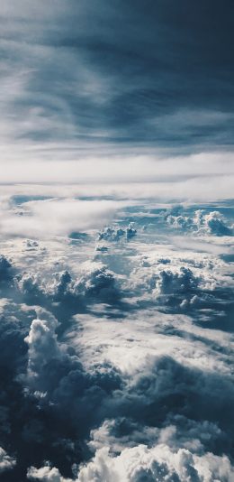 [2436x1125]云海 云层 高空 翻滚 苹果手机壁纸图片