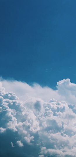 [2436x1125]云海 天空 高空 蔚蓝 苹果手机壁纸图片