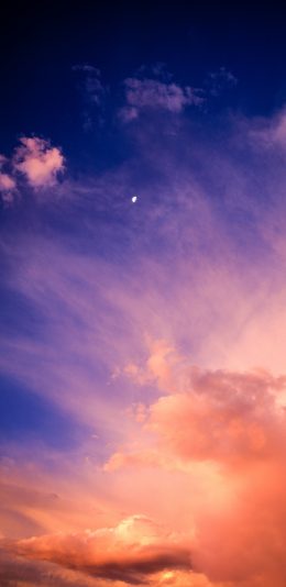 [2436x1125]云空 红霞 自然 唯美 苹果手机壁纸图片