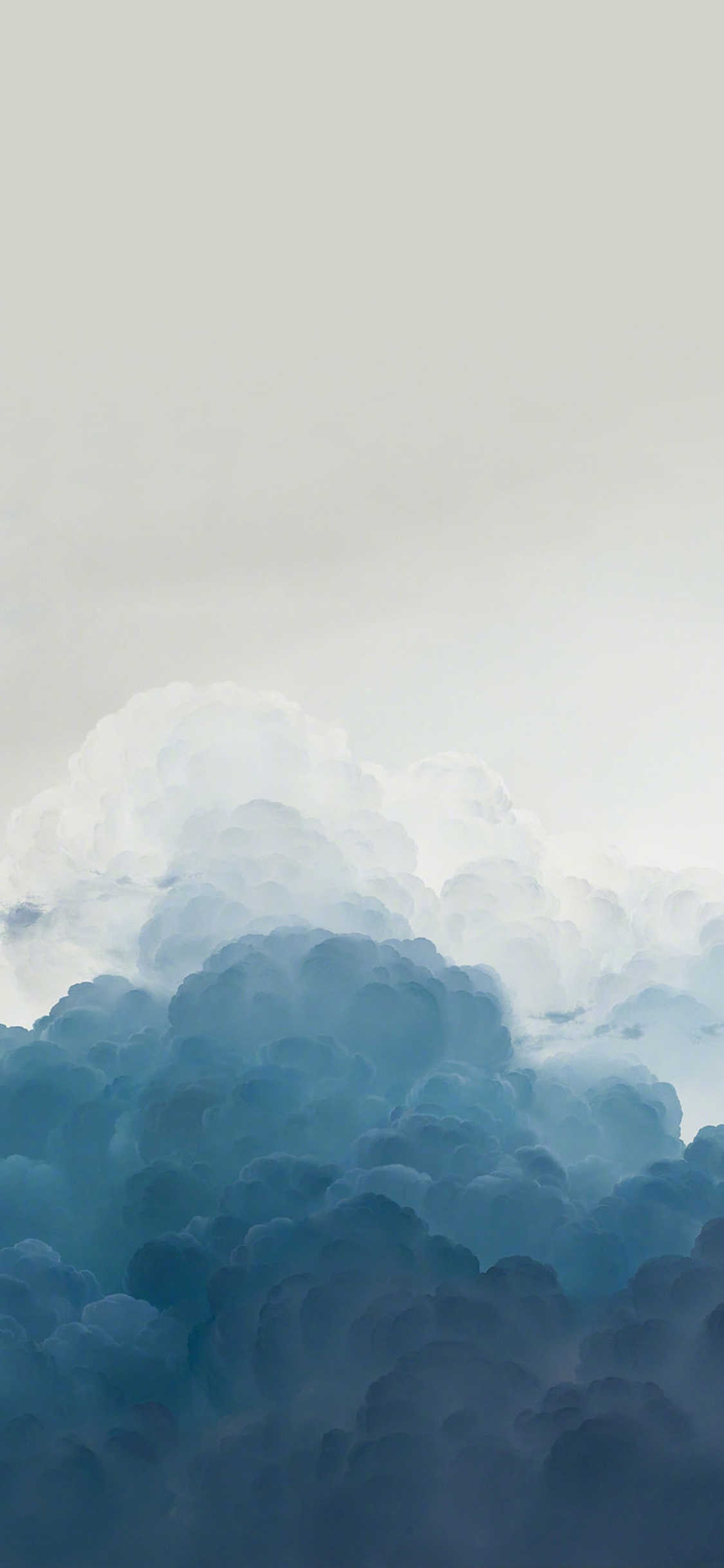 [2436×1125]云端 天空 唯美 渐变 苹果手机壁纸图片