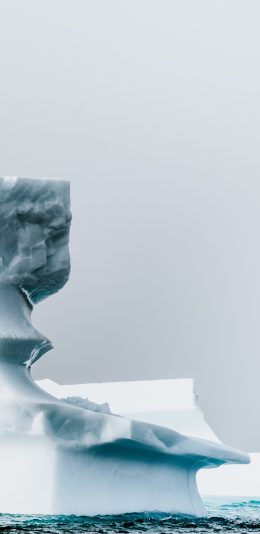 [2436x1125]冰山 冰川 海水 漂浮 苹果手机壁纸图片