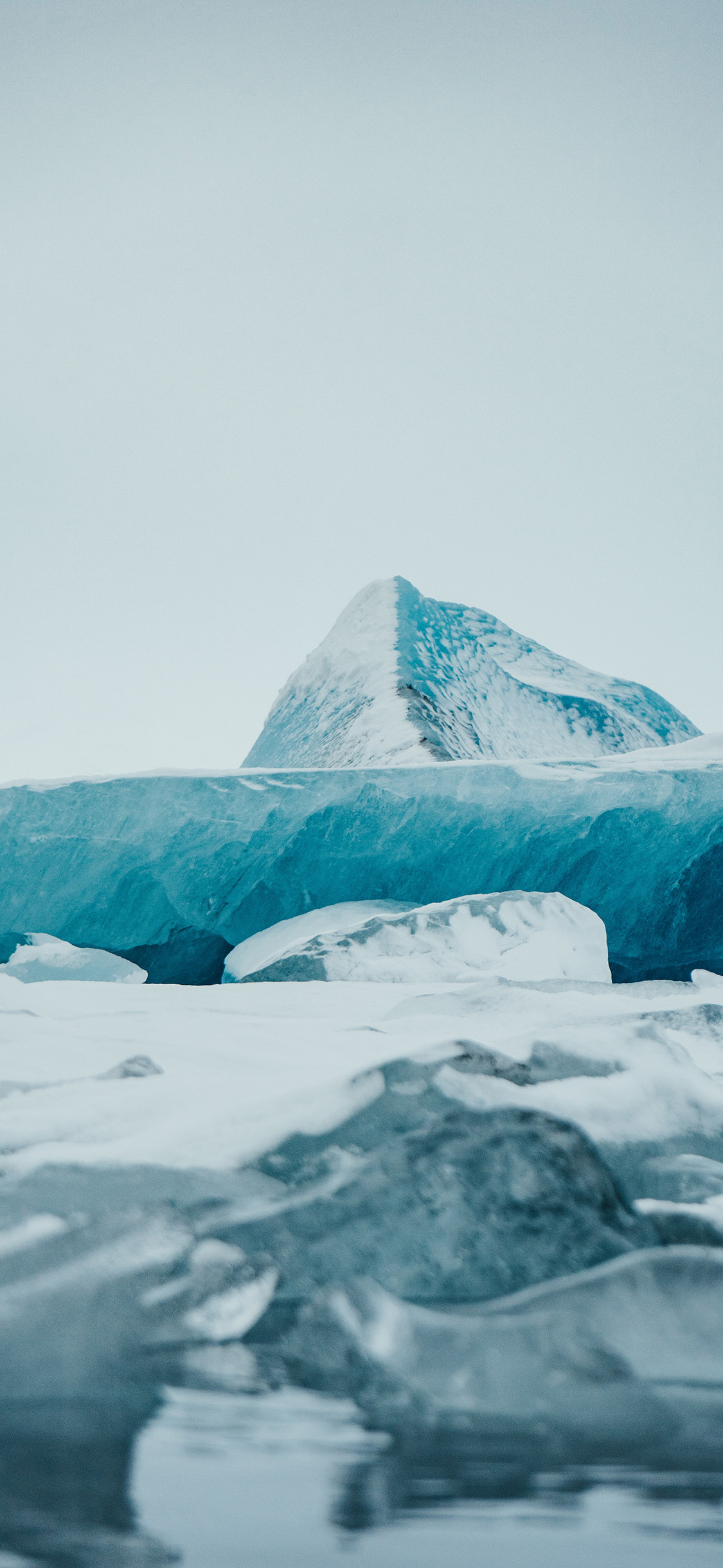 [2436×1125]冰川 冰雪 寒冷 雪山 苹果手机壁纸图片