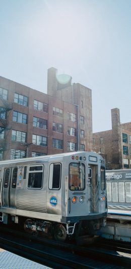 [2436x1125]列车 交通 户外 车尾 苹果手机壁纸图片