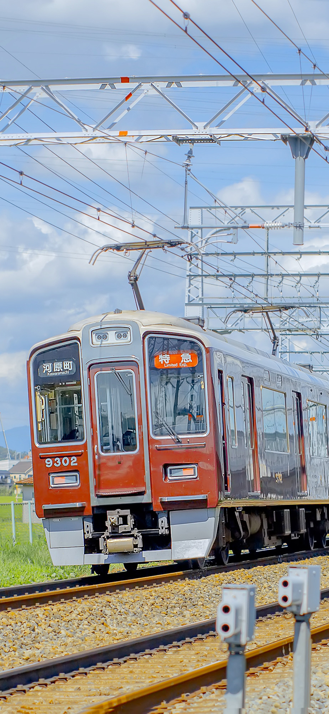 [2436×1125]列车 铁轨 轨道 交通 行驶 苹果手机壁纸图片