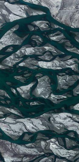 [2436x1125]卫星地图 地理 河流 板块 苹果手机壁纸图片