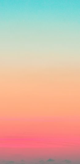 [2436x1125]唯美 渐变 天空 彩霞 苹果手机壁纸图片