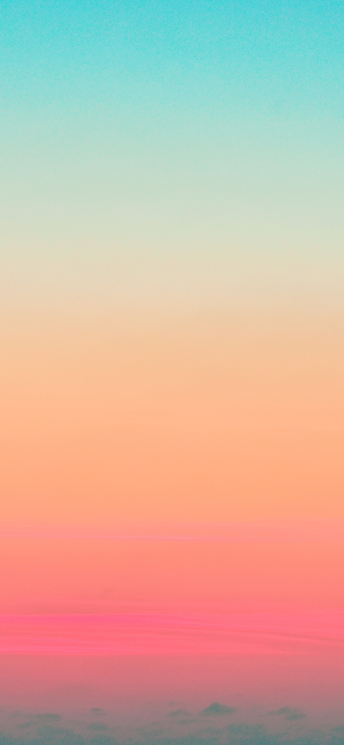 [2436×1125]唯美 渐变 天空 彩霞 苹果手机壁纸图片