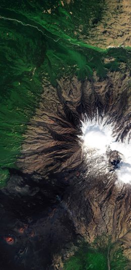 [2436x1125]地理 地貌 雪山 山脉 地质 苹果手机壁纸图片