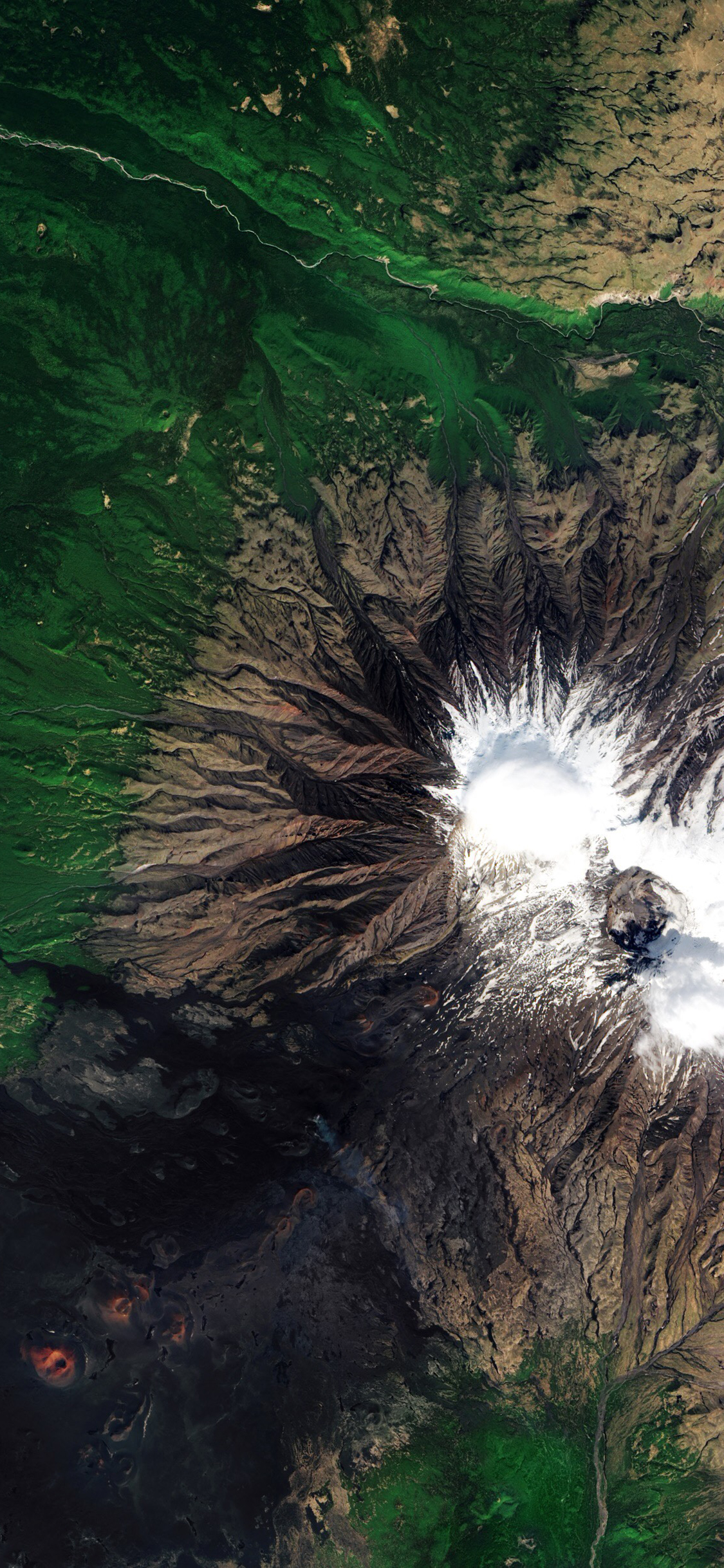[2436×1125]地理 地貌 雪山 山脉 地质 苹果手机壁纸图片