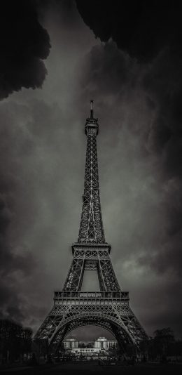 [2436x1125]埃菲尔铁塔 标志性建筑 苹果手机壁纸图片