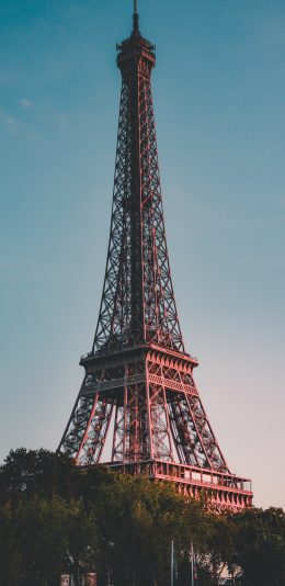 [2436x1125]埃菲尔铁塔 法国 巴黎 地标 苹果手机壁纸图片