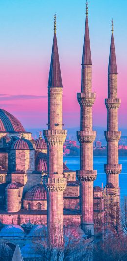 [2436x1125]城堡 异域 建筑 苹果手机壁纸图片