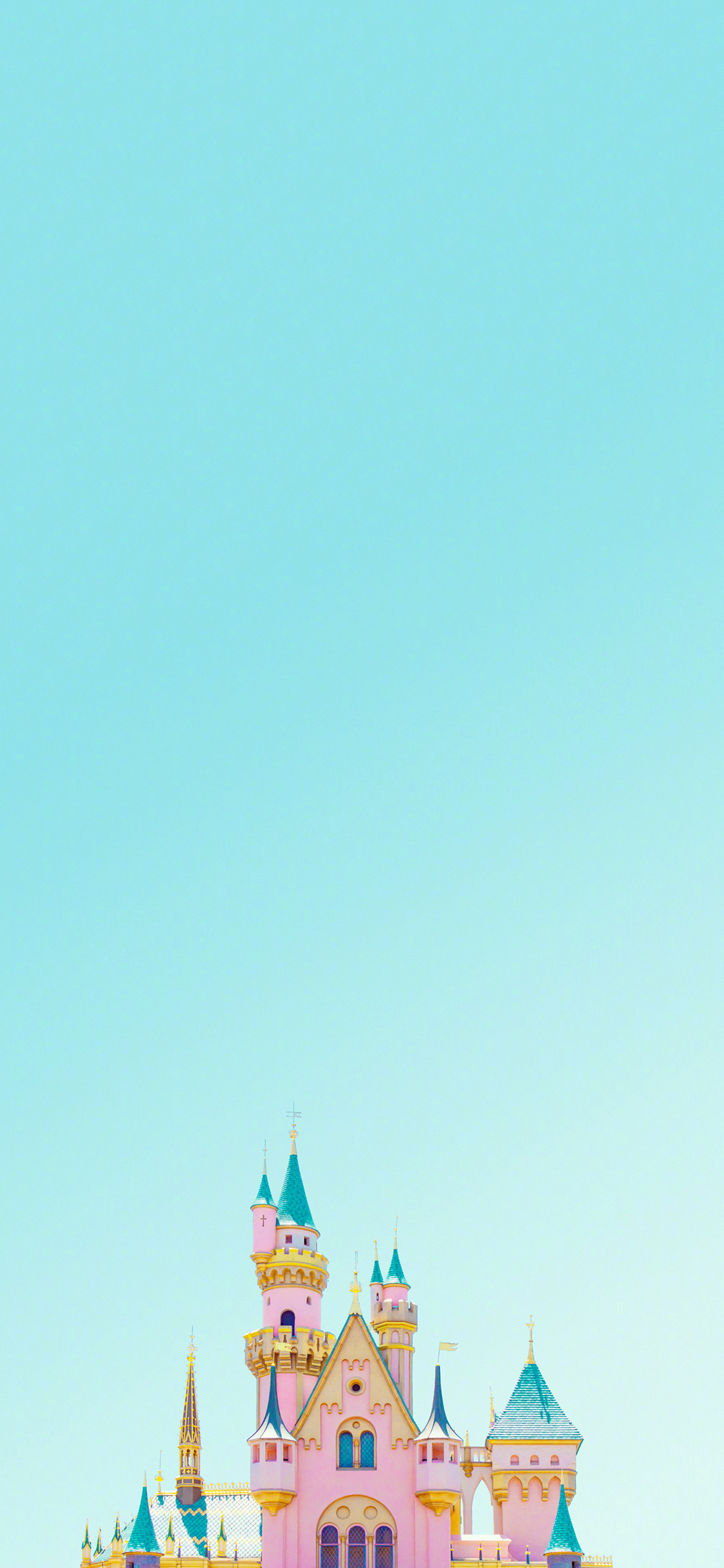 [2436×1125]城堡 迪士尼 梦幻 建筑 游乐场 苹果手机壁纸图片